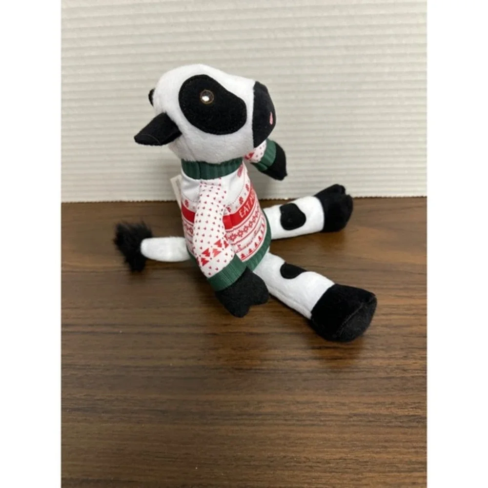 Chick-fil-A Plush Cow Stuffed Animal Toy Eat Mor‎ Chikin Holiday Sweater 9